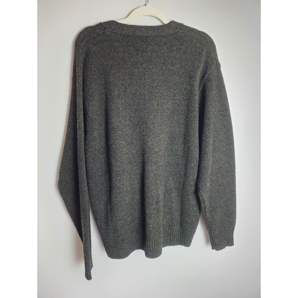 Pendleton mens Shetland wool cardigan sz L Academia grandpa preppy extra button - Picture 3 of 7